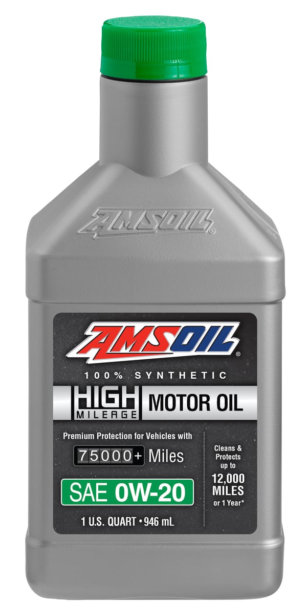 High-Mileage Synthetic Motor Oil 0W-20 Quart - HM020QT